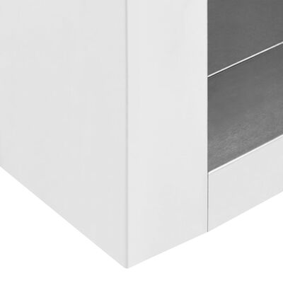 vidaXL Kitchen Wall Cabinet 35.4"x16"x20" Stainless Steel