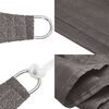 vidaXL Sunshade Sail HDPE Square 6.6x6.6' Anthracite