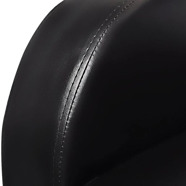 vidaXL Recliner Sofa Black Artificial Leather, Wooden Frame 2-Seater