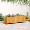 vidaXL Garden Planter Natural Wood Solid Acacia wood Large Durable