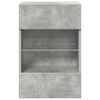 vidaXL TV Wall Cabinet Set of 2 Concrete Gray Engineered wood Medium