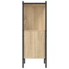 vidaXL Bookcase Sonoma oak Engineered wood Medium Bookcase Rectangular