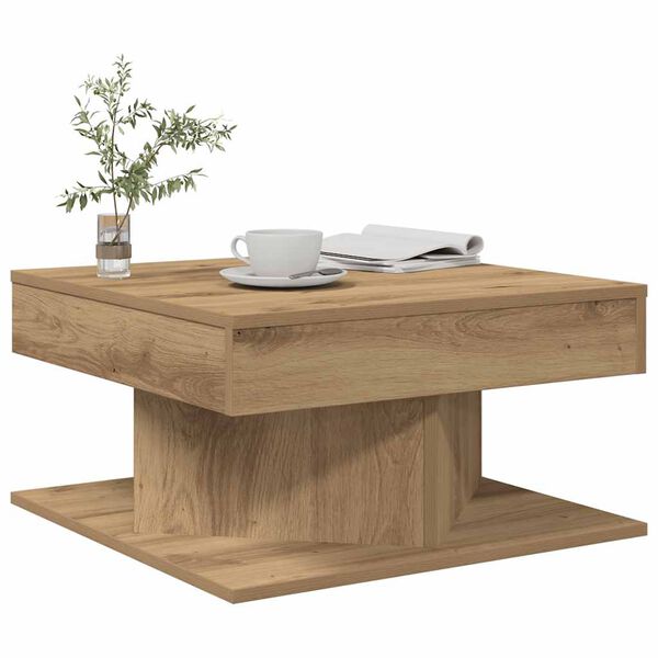 vidaXL Coffee Table Artisan Oak Engineered Wood Small Coffee Table