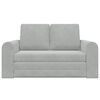 vidaXL Sofa Bed Light Grey 58.27 x 27.95 x 32.68 in Velvet