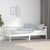 vidaXL Day Bed White Solid pine wood, plywood Single