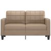 vidaXL 2-seater Sofa Cappuccino Faux leather 2-seater Stylish Design