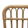vidaXL Garden Chair Light Brown Poly rattan, Powder-coated steel Standard