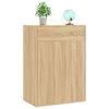 vidaXL Shoe Cabinet Sonoma Oak 23.6x13.8x33.1" Engineered Wood