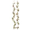 vidaXL Christmas Flower Garland Pink Artificial silk, PE (Polyethylene)