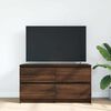 vidaXL TV Cabinet Brown Oak Engineered Wood 39.4x13.8x21.3 in TV Cabinet