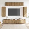 vidaXL TV Cabinet Set Set of 6 Artisan Oak Engineered Wood