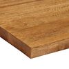 vidaXL Table Top Oak finish Solid mango wood 43.3 x 11.8 in Durable