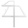 vidaXL Towel Rack White Iron 37.4 x 9.8 x 8.7 in Wall Mounting
