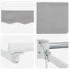 vidaXL Retractable Awning Light gray 157.48" x 118.11" Polyester