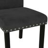 vidaXL Dining Chairs 2 pcs Black Velvet