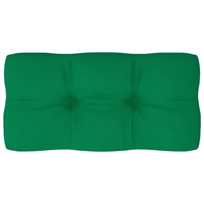 vidaXL Pallet Sofa Cushion Green 31.5"x15.7"x3.9"