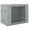 vidaXL Network Cabinet Grey 23.62 x 17.72 x 19.69 in Steel
