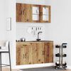 vidaXL Kitchen Cabinet Set Old Wood Engineered Wood 4 Piece Set