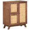vidaXL Sideboard Wheat finish Solid mango wood, natural cane Medium