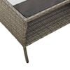 vidaXL Garden Sofa Grey PE rattan 2-Seater Water-resistant materials