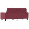 vidaXL 2-seater Sofa Wine Red Fabric (100% polyester), metal, textilene
