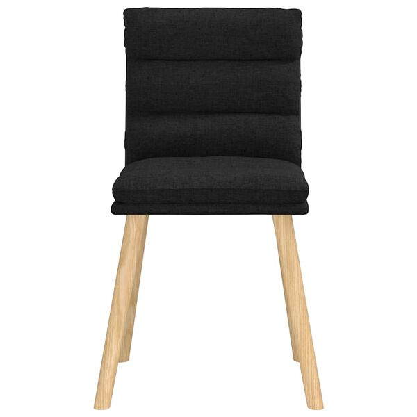 vidaXL Dining Chair Set of 2 Black