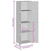 vidaXL Garden Storage Cabinet Gray