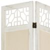 vidaXL 6-Panel Room Divider Cream 82.7x65.0" Fabric