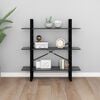vidaXL Book Cabinet Grey Engineered wood, metal Medium Book Cabinet