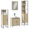 vidaXL Bathroom Furniture Set Sonoma oak Engineered wood Medium