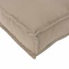 vidaXL Pallet Cushion Set with Pillow 3 pcs Taupe 47.2" x 31.5" x 4.7