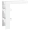 vidaXL Wall Bar Table White Engineered wood Standard Bar Table