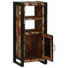 vidaXL Bathroom Cabinet with Shelf with Door Brown Solid Reclaim Wood