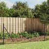 vidaXL Wire Mesh Fence Anthracite 3.6x82.0' Galvanised Steel