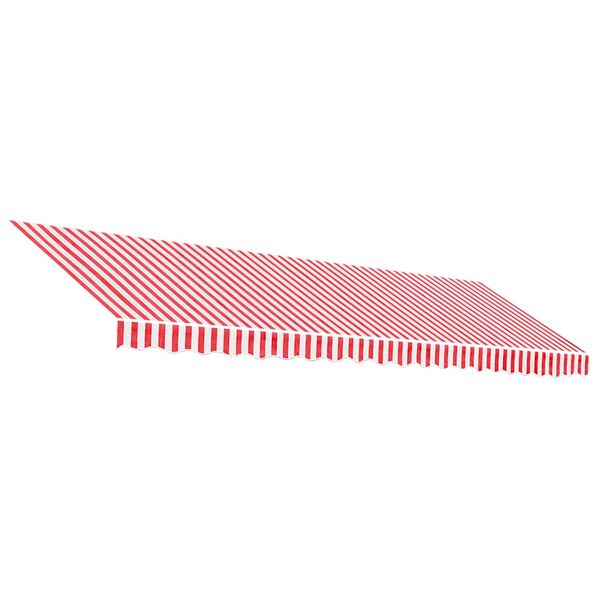 vidaXL Replacement Awning Fabric Red and white