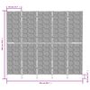 vidaXL Room Divider 5-Panel 80.7x70.9" Water Hyacinth