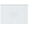 vidaXL Coffee Table High gloss white Engineered wood 19.7x19.7 in