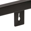 vidaXL Wall Shelf Set of 2 Black and Natural Wood Solid Acacia wood