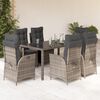 vidaXL Garden Dining Set Grey