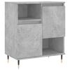 vidaXL Sideboard Set of 2 Concrete grey Engineered wood, metal