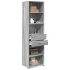vidaXL Highboard Grey sonoma Engineered wood 72.8 in tall Highboard