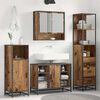 vidaXL Bathroom Furniture Set Old Wood 13.78 x 14.76 x 65.35 in