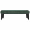 vidaXL Bench Dark Green 39.37 x 11.81 x 11.81 in Velvet