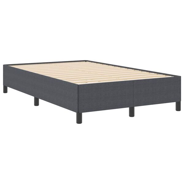 vidaXL Bed Frame Dark gray 47.2" x 78.7" Corduroy fabric