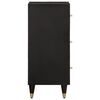 vidaXL Side Cabinet Black finish Solid mango wood with black finish