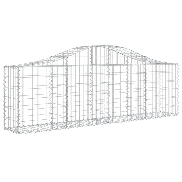 vidaXL Arched Gabion Baskets 13 pcs 78.7"x11.8"x23.6"/31.5" Galvanized Iron