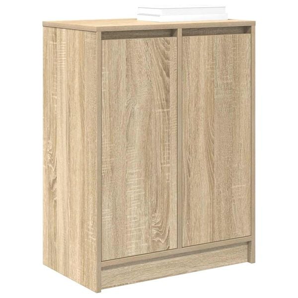 vidaXL Shoe Cabinet Sonoma Oak Engineered Wood Medium Shoe Cabinet