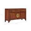 vidaXL Sideboard Brown Solid Acacia Wood Large Sideboard Rectangular