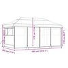 vidaXL Foldable Party Tent Pop-Up with 4 Sidewalls Burgundy