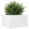 vidaXL Garden Planter White Solid pinewood 31.5 x 31.5 x 18.1 in